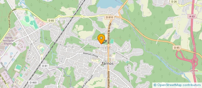 localisation de l'entreprise MADAME VANESSA MONTELLE  TARNOS