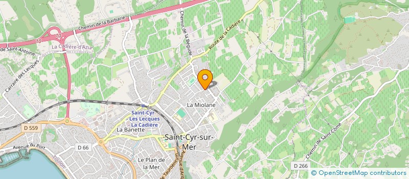 localisation de l'entreprise MADAME VANESSA MORO à SAINT-CYR-SUR-MER