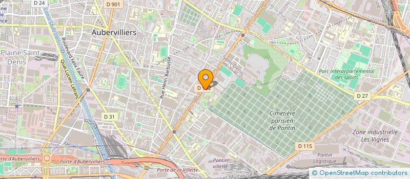 localisation de l'entreprise MADAME VANESSA MUANDU  PANTIN