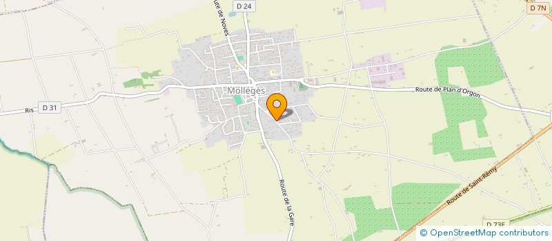 localisation de l'entreprise MADAME VANESSA MUNOZ  MOLLEGES