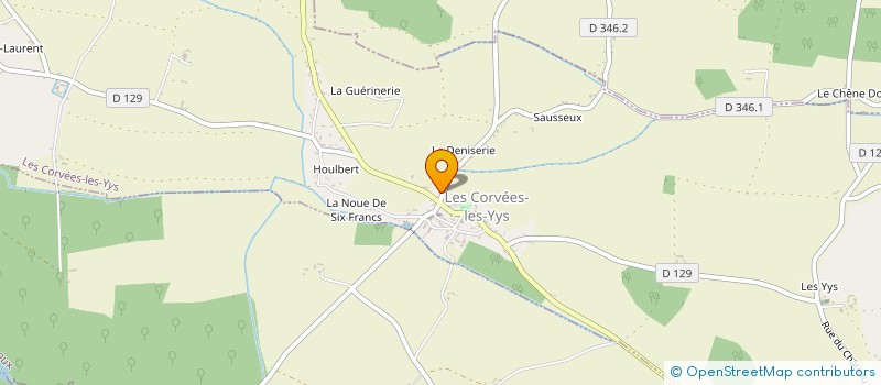 localisation de l'entreprise MADAME VANESSA NABOT à LES CORVEES-LES-YYS