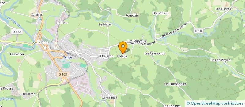 localisation de l'entreprise MADAME VANESSA NEBOIT à TENCE