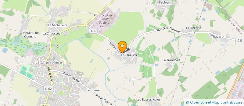 localisation de l'entreprise MADAME VANESSA NEVEUX  LA CHEVROLIERE