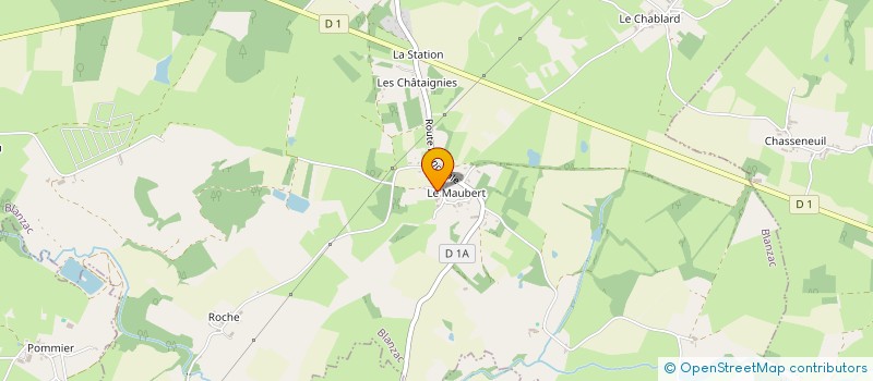 localisation de l'entreprise MADAME VANESSA NORTH  BLANZAC