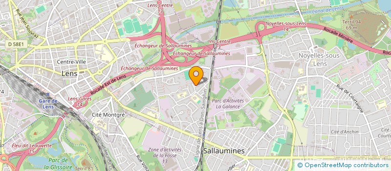 localisation de l'entreprise MADAME VANESSA ORSAT  SALLAUMINES