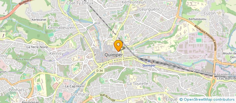 localisation de l'entreprise MADAME VANESSA ORTICA  QUIMPER