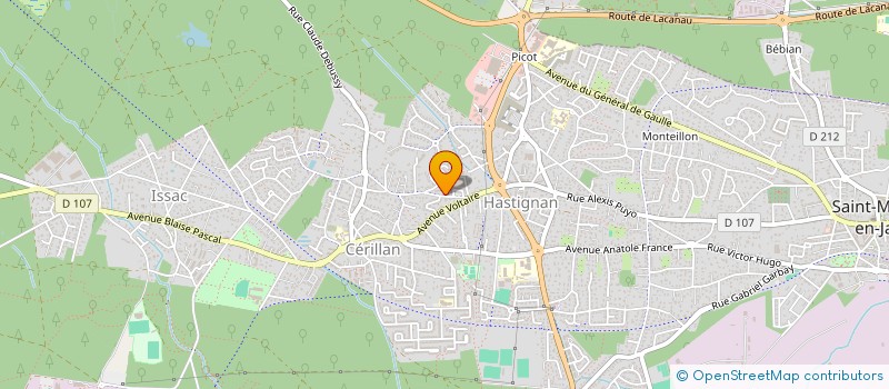 localisation de l'entreprise MADAME VANESSA ORZECHOWSKI  SAINT-MEDARD-EN-JALLES