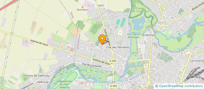 localisation de l'entreprise MADAME VANESSA OUALI à CHATEAUROUX