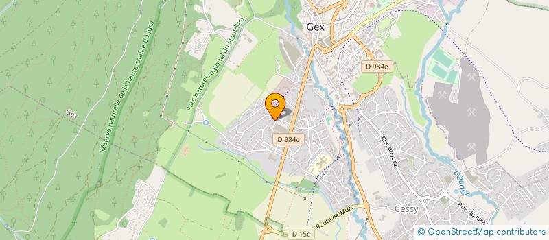 localisation de l'entreprise MADAME VANESSA PAGNIEZ  GEX