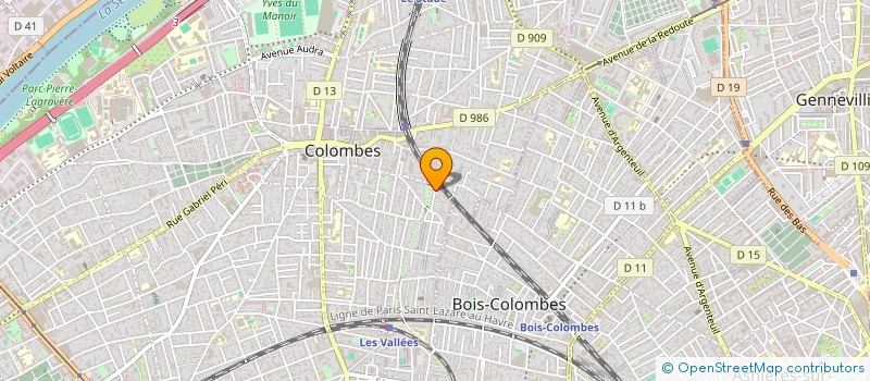 localisation de l'entreprise MADAME VANESSA PARPERI à COLOMBES