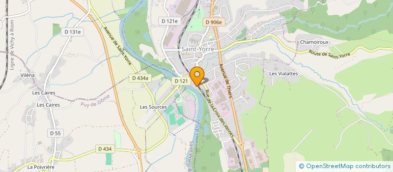 localisation de l'entreprise MADAME VANESSA PASSARELLI  SAINT-YORRE