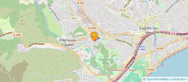 localisation de l'entreprise MADAME VANESSA PAUL à VILLENEUVE-LOUBET