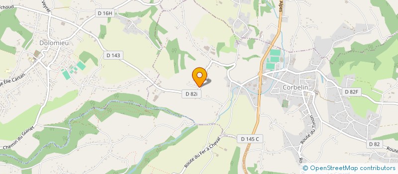 localisation de l'entreprise MADAME VANESSA PECOUD  CORBELIN