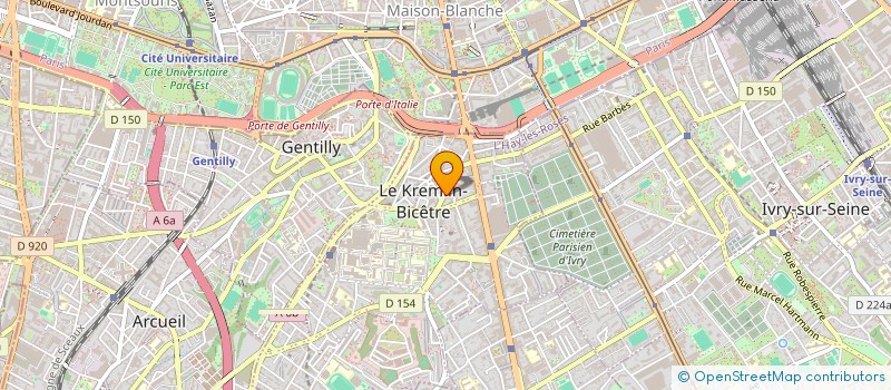 localisation de l'entreprise MADAME VANESSA PELLERIN à LE KREMLIN-BICETRE