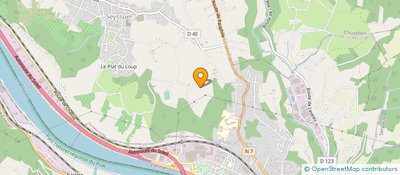 localisation de l'entreprise MADAME VANESSA PENACQ  SEYSSUEL