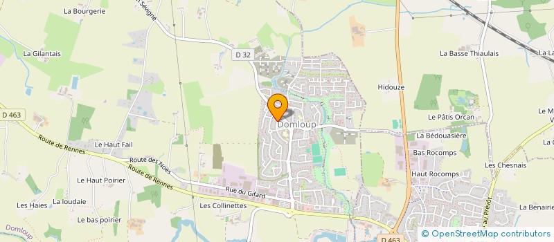 localisation de l'entreprise MADAME VANESSA PENCRECH  CHATEAUBOURG