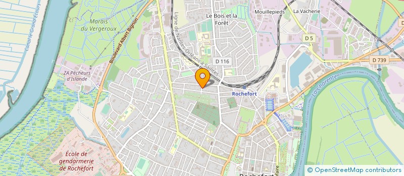 localisation de l'entreprise MADAME VANESSA PERAUDEAU  ROCHEFORT