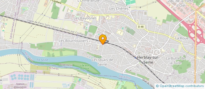 localisation de l'entreprise MADAME VANESSA PIERRE  HERBLAY-SUR-SEINE