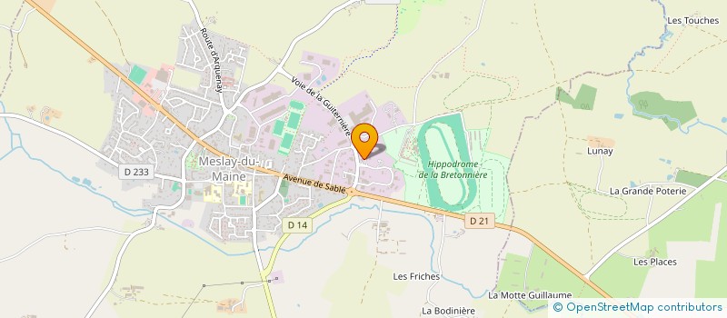 localisation de l'entreprise MADAME VANESSA PLANCHENAULT  MESLAY-DU-MAINE