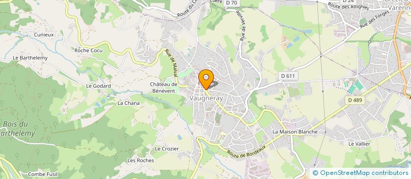 localisation de l'entreprise MADAME VANESSA PONCET  VAUGNERAY