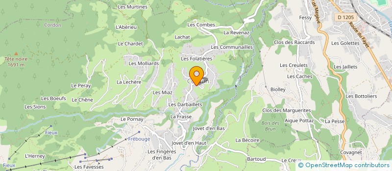 localisation de l'entreprise MADAME VANESSA PUGNAT  CORDON