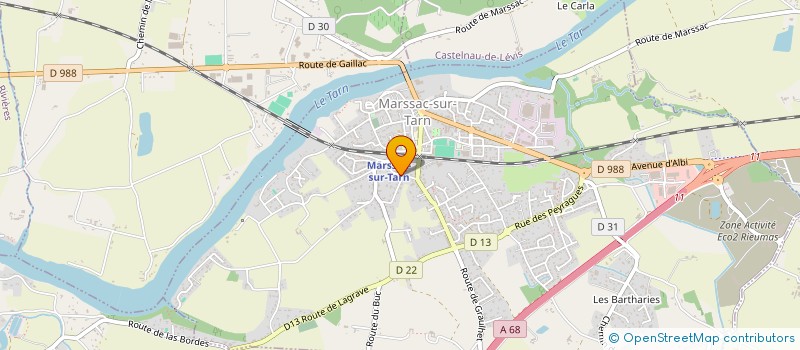 localisation de l'entreprise MADAME VANESSA QUIRIN  CASTANET