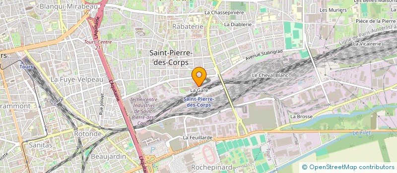 localisation de l'entreprise MADAME VANESSA RAT  SAINT-PIERRE-DES-CORPS