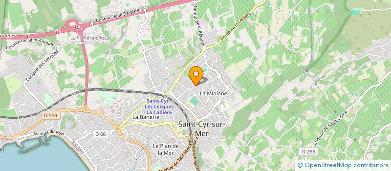 localisation de l'entreprise MADAME VANESSA RICHARD à SAINT-CYR-SUR-MER