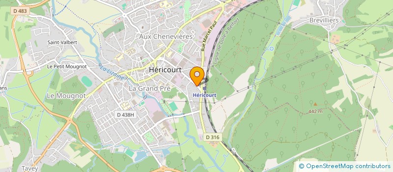 localisation de l'entreprise MADAME VANESSA RICHE  HERICOURT