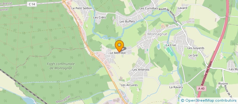 localisation de l'entreprise MADAME VANESSA RIGON  MONTAGNAT