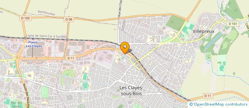 localisation de l'entreprise MADAME VANESSA RIPPINGER à LES CLAYES-SOUS-BOIS