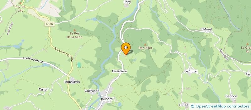 localisation de l'entreprise MADAME VANESSA ROANNE  ARFEUILLES