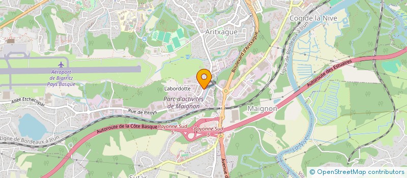 localisation de l'entreprise MADAME VANESSA ROBBE  ANGLET