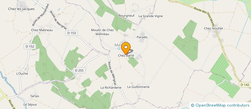 localisation de l'entreprise MADAME VANESSA ROBERT  MESSAC