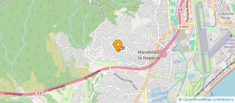 localisation de l'entreprise MADAME VANESSA ROCCHI  MANDELIEU-LA-NAPOULE