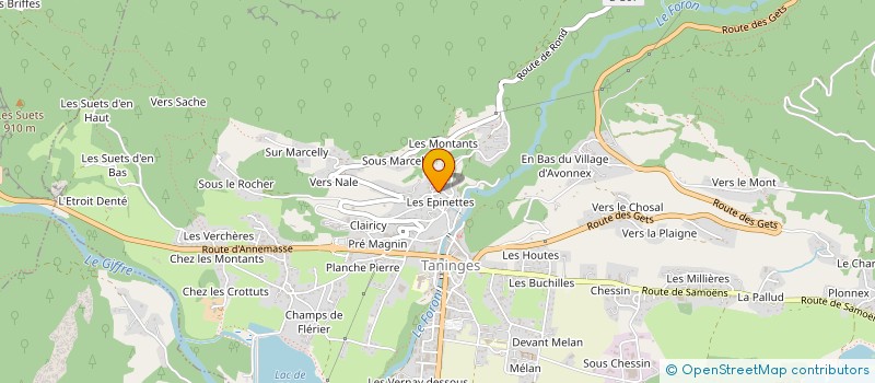 localisation de l'entreprise MADAME VANESSA ROCQUEMONT  TANINGES