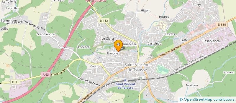 localisation de l'entreprise MADAME VANESSA RODIER  SAINT-VINCENT-DE-TYROSSE