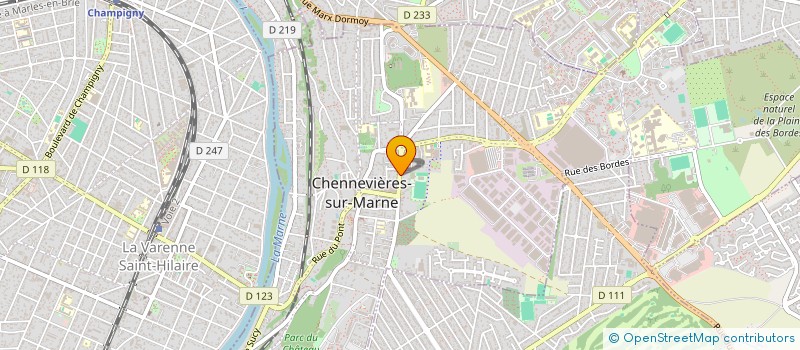 localisation de l'entreprise MADAME VANESSA ROSAGRATA  CHENNEVIERES-SUR-MARNE