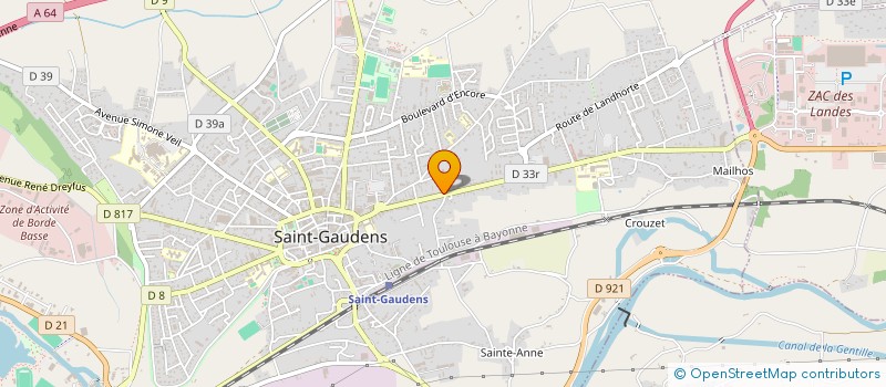 localisation de l'entreprise MADAME VANESSA RUBIO à SAINT-GAUDENS