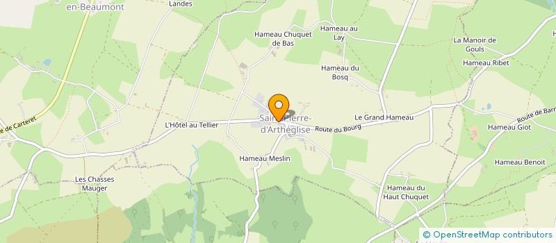 localisation de l'entreprise MADAME VANESSA SAINDRENAN  SAINT-PIERRE-D'ARTHEGLISE