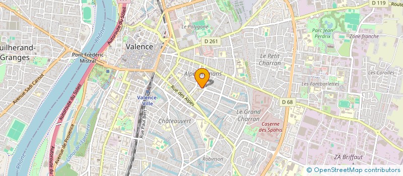 localisation de l'entreprise MADAME VANESSA SAN JOSE  VALENCE