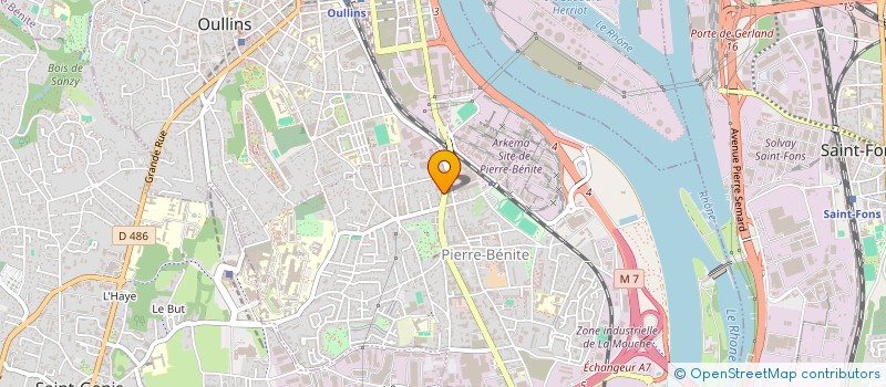 localisation de l'entreprise MADAME VANESSA SANTOS MARTINS RUPINO  OULLINS-PIERRE-BENITE