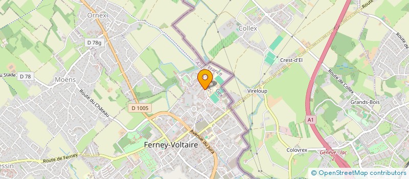 localisation de l'entreprise MADAME VANESSA SARRAF à FERNEY-VOLTAIRE