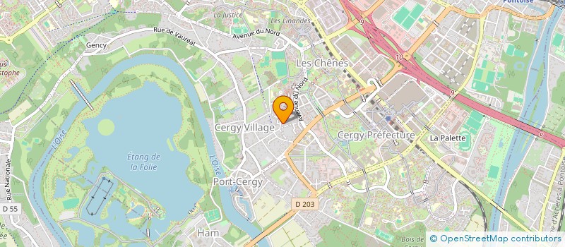 localisation de l'entreprise MADAME VANESSA SCHAEDGEN  CERGY