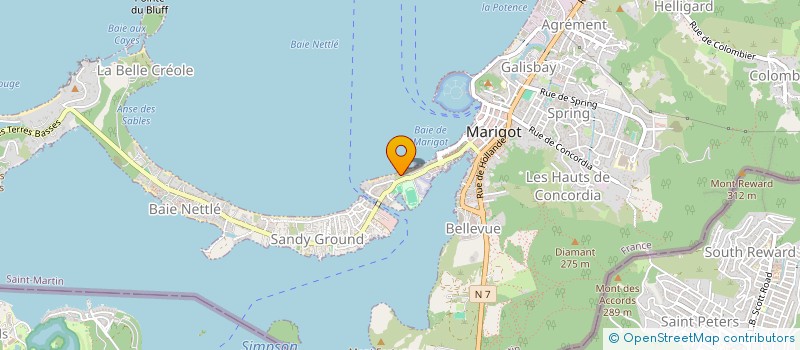 localisation de l'entreprise MADAME VANESSA SERRATA MERCADO  SAINT-MARTIN