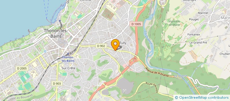 localisation de l'entreprise MADAME VANESSA SIMONNET  THONON-LES-BAINS