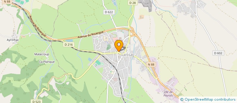 localisation de l'entreprise MADAME VANESSA SOBOUL  LAISSAC-SEVERAC L'EGLISE