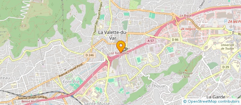 localisation de l'entreprise MADAME VANESSA TALLONE à LA VALETTE-DU-VAR