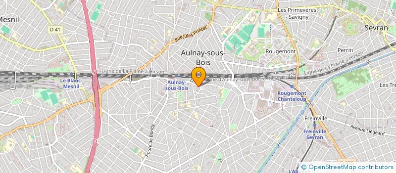 localisation de l'entreprise MADAME VANESSA-TEVY HANSOTTE à AULNAY-SOUS-BOIS