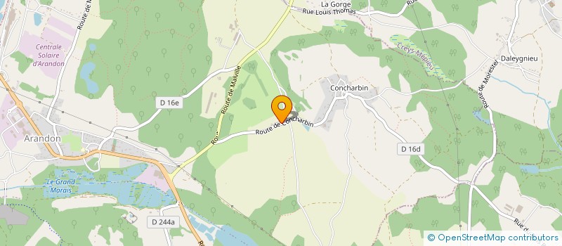 localisation de l'entreprise MADAME VANESSA THIMON  ARANDON-PASSINS